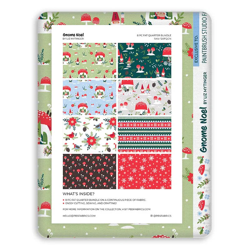 Gnome Noel by Liz Mytinger Fat Quarter Bundle