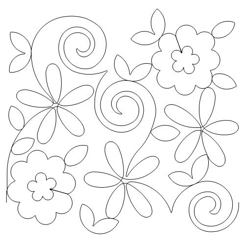 Daisy and Posies Swirls