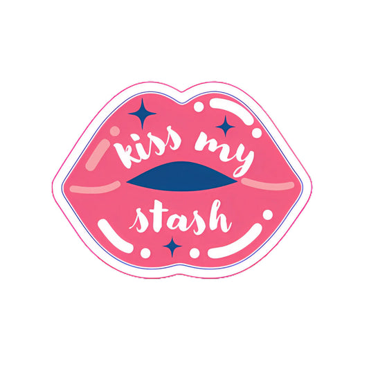 Kiss My Stash Sticker by Heather Valentine